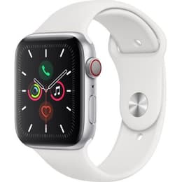 Apple Watch (Series 5) 2019 GPS + Cellular 40 mm - Aluminium Argent - Sport Blanc