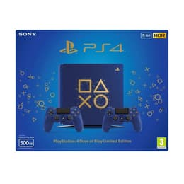 PlayStation 4 Slim 500Go - Bleu - Edition limitée Days of Play