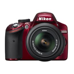 Reflex D3200 - Rouge Nikon Nikkor AF-S DX 18-55mm f/3.5-5.6G VR II f/3.5-5.6
