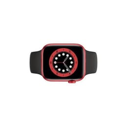 Apple Watch (Series 7) 2021 GPS 41 mm - Aluminium Rouge - Bracelet sport Noir