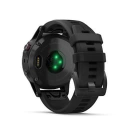 Montre Garmin Cardio GPS Fénix 5 Plus Sapphire - Gris/Noir