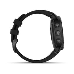 Montre Garmin Cardio GPS Fénix 5 Plus Sapphire - Gris/Noir