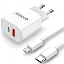 Chargeur USB type C + Câble - ultra rapide Double Port 20 W compatible iPhone