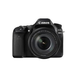 Reflex EOS 80D - Noir + Canon Zoom Lens EF-S 18-135mm f/3.5-5.6 IS USM f/3.5-5.6IS