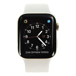 Apple Watch (Series 4) 2018 44 mm - Acier inoxydable Or - Sport Gris