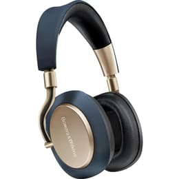 Casque réducteur de bruit filaire + sans fil avec micro Bowers & Wilkins PX - Bleu/Or