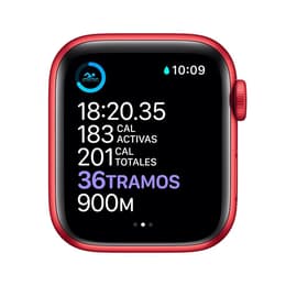 Apple Watch Series 7 (2021) GPS + Cellular 41 mm - Aluminium Rouge - Bracelet sport Rouge