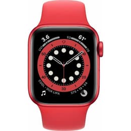 Apple Watch Series 7 (2021) GPS + Cellular 41 mm - Aluminium Rouge - Bracelet sport Rouge