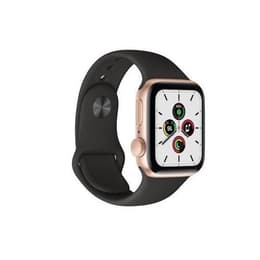 Apple Watch (Series SE) 2020 GPS + Cellular 40 mm - Aluminium Or - Bracelet sport Noir