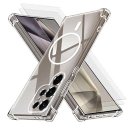 Coque Galaxy S24 Ultra et 2 écrans de protection - TPU - Transparent