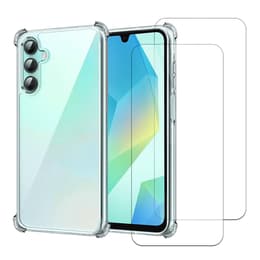 Coque Galaxy A16/ Galaxy A16 5G et 2 écrans de protection - TPU - Transparent