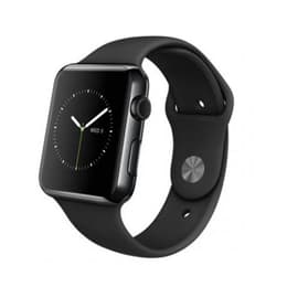 Apple Watch (Series 2) 2016 GPS 38 mm - Acier inoxydable Noir - Sport Noir