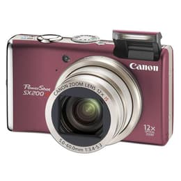 Compact PowerShot SX200 IS - Bordeaux + Canon Canon Zoom Lens 28-336 mm f/3.4-5.3 f/3.4-5.3