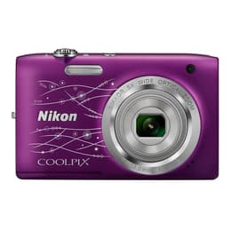 Compact - Nikon Coolpix S2800 Violet Nikon Nikkor 5X Wide Optical Zoom 26-130mm f/3.2-6.5