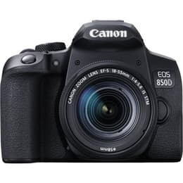 Reflex EOS 850D - Noir + Canon Zoom Lens EF-S 18-55mm f/4-5.6 IS STM f/4-5.6