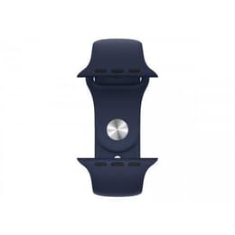 Apple Watch (Series 6) 2020 GPS + Cellular 44 mm - Acier inoxydable Or - Boucle sport Bleu