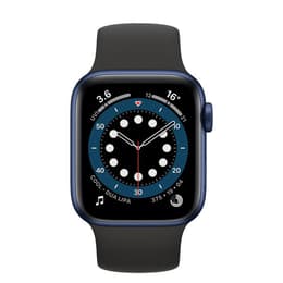 Apple Watch (Series 6) 2020 GPS 44 mm - Bleu - Sport Noir