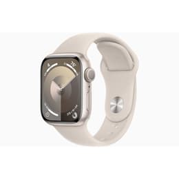 Apple Watch () 2023 GPS 41 mm - Aluminium Lumière stellaire - Bracelet sport Lumière stellaire