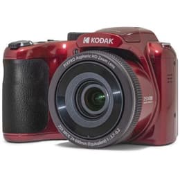 Bridge - Kodak Pixpro Astro Zoom AZ255 Rouge + Objectif Kodak Zoom Optique 25X 24-600mm f/3.7-6.2