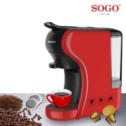 Cafetière expresso combiné Sogo CAF-SS-5675 de 1450 W L - Rouge