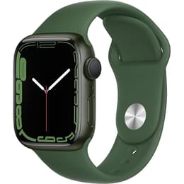 Apple Watch (Series 7) 2021 GPS 41 mm - Aluminium Gris sidéral - Bracelet sport Vert