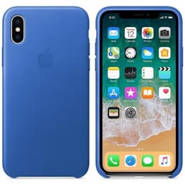Coque Apple iPhone X / XS - Cuir Bleu