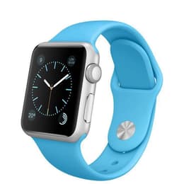 Apple Watch (Series 1) 2016 GPS 42 mm - Aluminium Argent - Sport Bleu