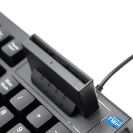 Clavier Simpletek QWERTY Anglais (UK) Wired with Smart Card Reader