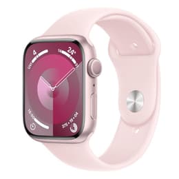 Apple Watch (Series 9) 2023 GPS 45 mm - Aluminium Rose - Bracelet sport Rose