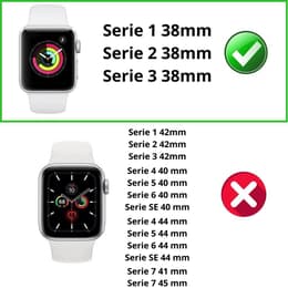 Coque Apple Watch Series 3 - 38 mm - Plastique - Transparent