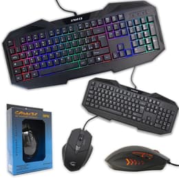 Clavier Cortek QWERTY Italien rétroéclairé XForce Kit Mouse and Keyboard