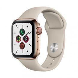 Apple Watch (Series 4) 2018 GPS + Cellular 44 mm - Aluminium Or - Sport Gris