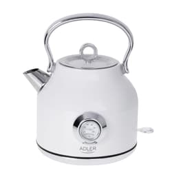 Adler AD 1346B Bouilloire avec thermomètre 1,7 STRIX - Puissance 1850-2200W - Coloris Blanc Blanc L - Bouilloire électrique