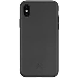 Coque iPhone Xs - Matière naturelle - Noir