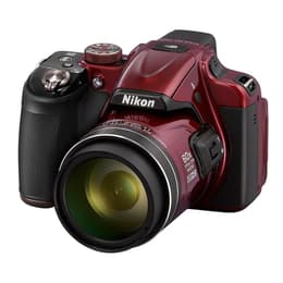 Bridge P600 - Rouge + Nikkon Nikkor 60x Wide Optical Zoom 24–1440mm f/3.3–6.5 f/3.3–6.5