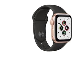 Apple Watch (Series 7) 2021 GPS 45 mm - Aluminium Or - Bracelet sport Noir