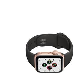 Apple Watch (Series 7) 2021 GPS 45 mm - Aluminium Or - Bracelet sport Noir