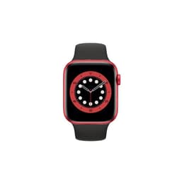 Apple Watch (Series 6) 2020 GPS 40 mm - Aluminium Rouge - Bracelet sport Noir