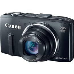 Compact PowerShot SX280 HS - Noir + Canon Canon Zoom Lens 25-500 mm f/3.5-6.8 IS f/3.5-6.8