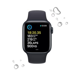 Apple Watch (Series SE) 2022 GPS 40 mm - Aluminium Noir - Bracelet sport Noir