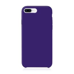 Coque iPhone 6 Plus/6S Plus/7 Plus/8 Plus et 2 écrans de protection - Silicone - Violet