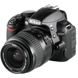 Hybride D3100 - Noir + Nikon AF-S DX Nikkor 18-55 mm f/3.5-5.6G II ED f/3.5-5.6G