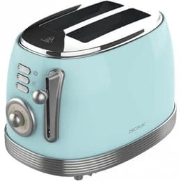 Grille pain Cecotec Toast&Taste 800 Vintage Light Blue fentes -