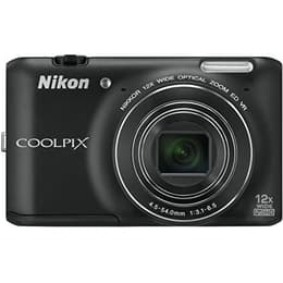 Compact Coolpix S6400 - Noir + Nikon Nikkor Wide Optical Zoom 25-300 mm f/3.1-6.5 f/3.1-6.5
