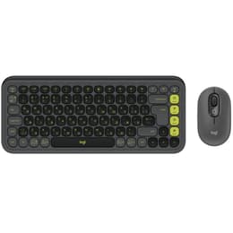 Clavier Logitech QWERTY Russe Sans-fil POP ICON COMBO