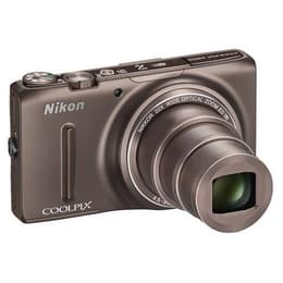 Compact Coolpix S9500 - Marron + Nikon Nikkor Wide Optical Zoom ED VR 25-550mm f/3.4-6.3 f/3.4-6.3