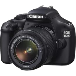 Reflex Canon EOS 1100D Noir + objectif Canon EF-S 18-55mm f/3.5-5.6