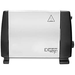 Grille pain Italian Design IDTDP2 2 fentes - Noir/Argent