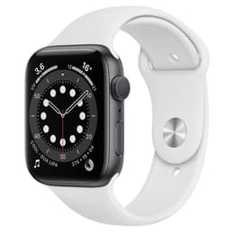Apple Watch (Series 4) 2018 GPS 44 mm - Aluminium Gris sidéral - Boucle sport Blanc
