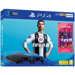 PlayStation 4 Slim 500Go - Jet black + FIFA 19